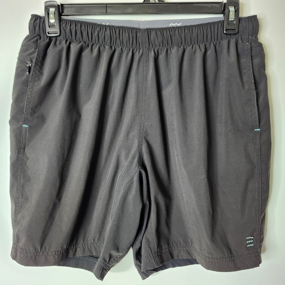 Free Fly Lined Breeze Shorts Mens Large Charcoal Gray Bamboo Blend Active Hiking